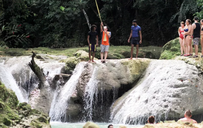 Blue Hole & Island Gully Waterfall Adventure with Lunch